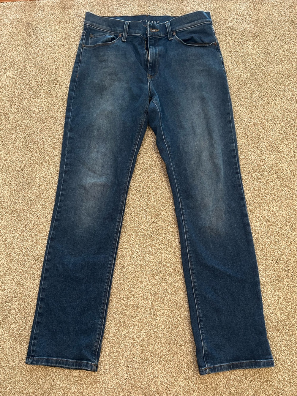 Mott & Bow Men's Straight Jeans in Dark Blue